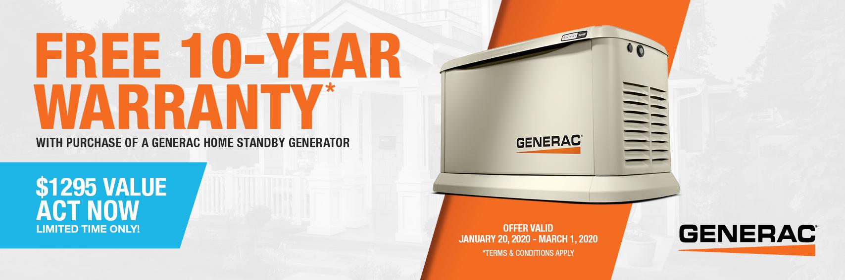 Homestandby Generator Deal | Warranty Offer | Generac Dealer | Kemptville, ON